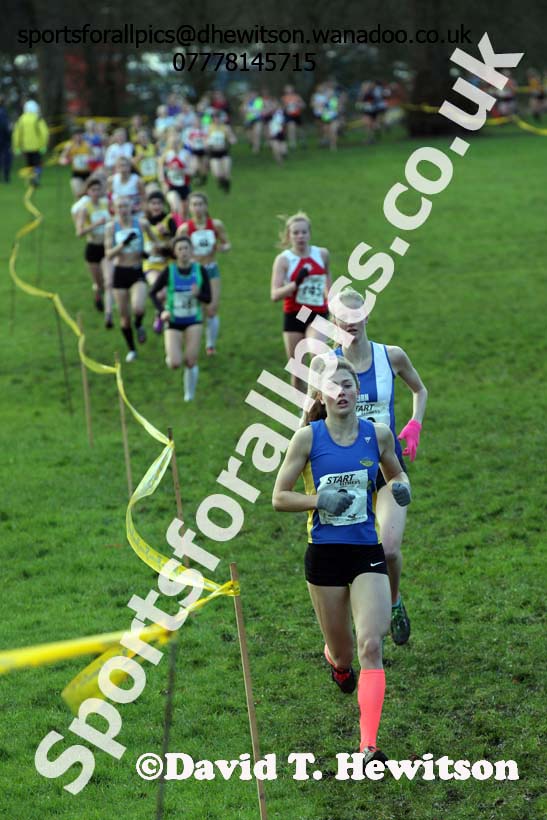 Womens under-17 Northern Cross Country Champs., Witton Park, Blackburn. Photo: David T. Hewitson/Sports for All Pics